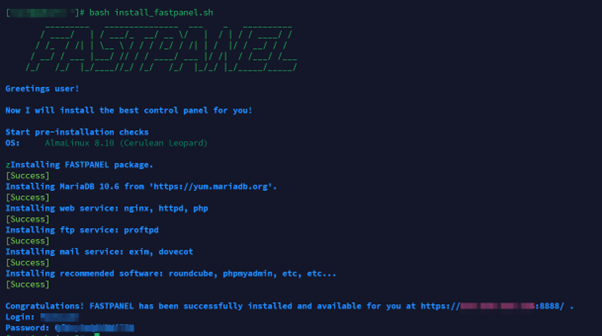 Nhận thông tin đăng nhập.
