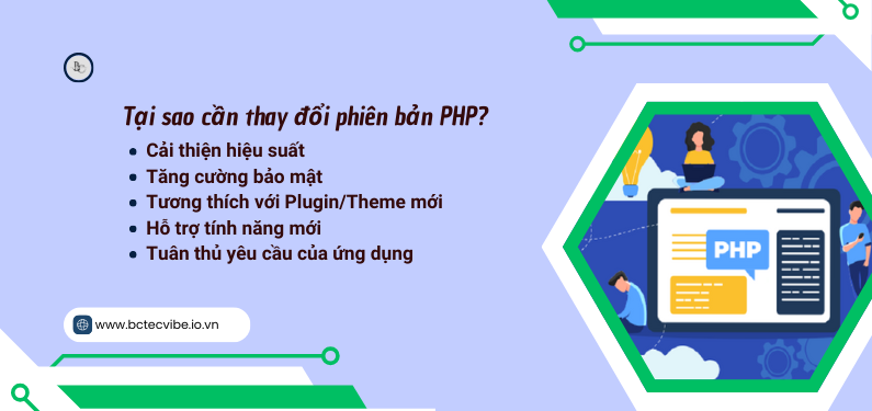 Tại sao cần thay đổi phiên bản PHP?
